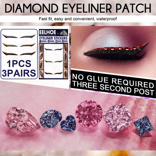 Delineador Adhesivo Diamantado Impermeable - Pegatinas de Eyeliner Gato Sexy para Maquillaje - Image 10