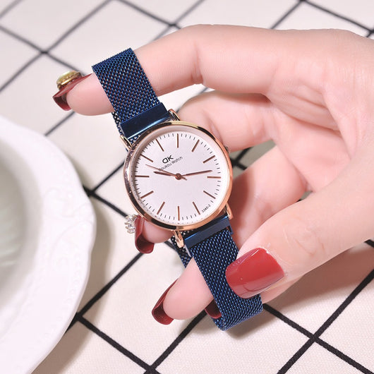 Reloj de Cuarzo para Mujer con Correa de Malla Impermeable - Image 2