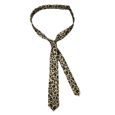 Camisa Estampado Cebra Leopardo con Corbata para Estudiantes - Image 2