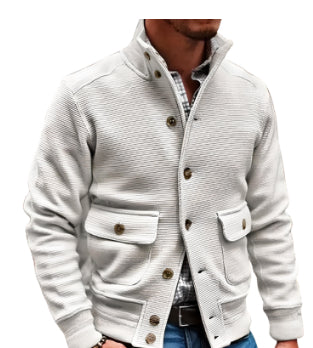 Blusa Casual de Cuello Mao Liso - Image 7