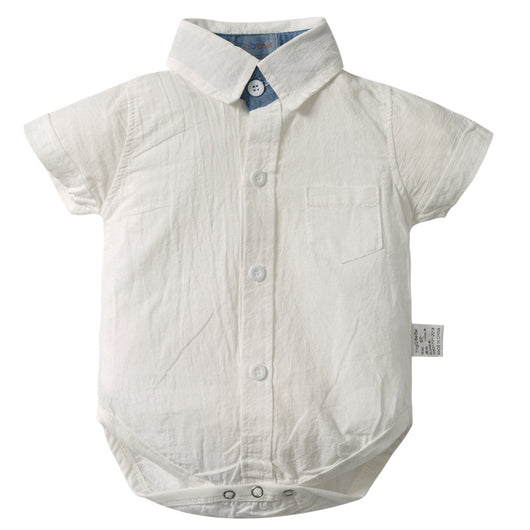 Traje Gentleman para Bebé - Conjunto Romper con Babero - Image 12