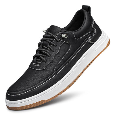 Zapatos Casuales de Cuero Genuino con Suela Gruesa - Diseño Retro Artesanal - Image 3