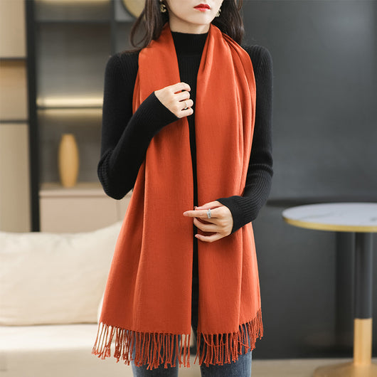 Bufanda Reversible de Cachemira para Mujer - Elegancia Dual - Image 29