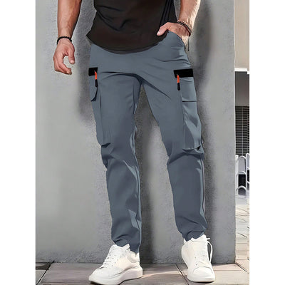 Pantalones Khaki Utility Holgados para Hombre - Estilo Casual Versátil - Image 9