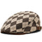 Gorra Plaid Retro Estilo Británico - Boina Pintor Casual