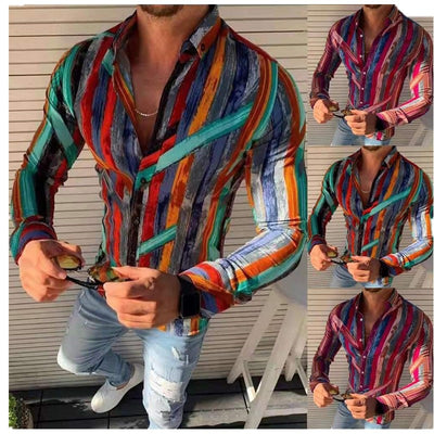 Camisa Estampada de Manga Larga para Hombre - Línea Ejecutiva - Image 9