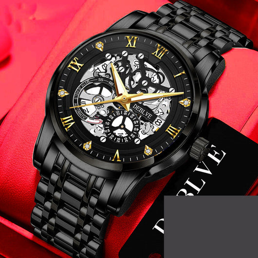 Reloj Calendario de Mano Esqueleto Mecánico con Luz Luminosa - Image 6
