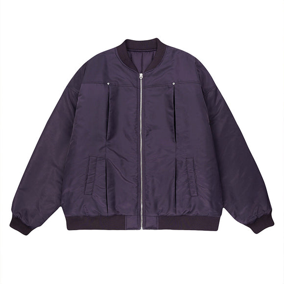 Chaqueta Piloto Americana Retro con Cordones en Mangas - Algodón Puro Estilo Tendencia