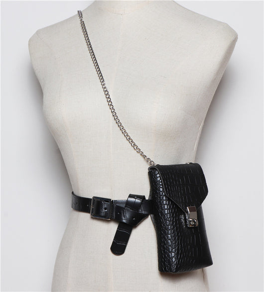 Bolso Cinturón de Cuero PU Versátil con Patrón Moderno - Image 19