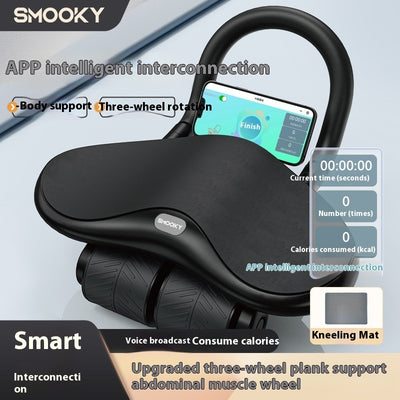 Rueda Abdominal de 3 Ruedas con Rebote Automático para Fitness en Casa - Image 8
