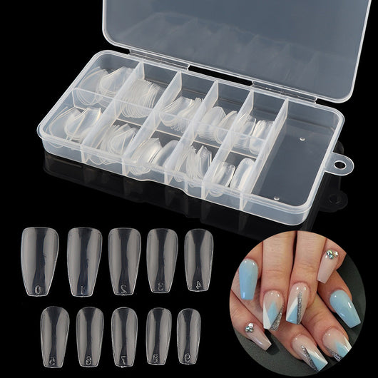 100 Uñas Postizas de Ballet en Caja Transparente Natural - Image 7