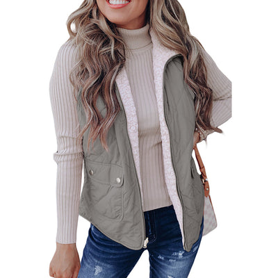 Chaleco Térmico Reversible de Color Liso para Mujer - Image 13