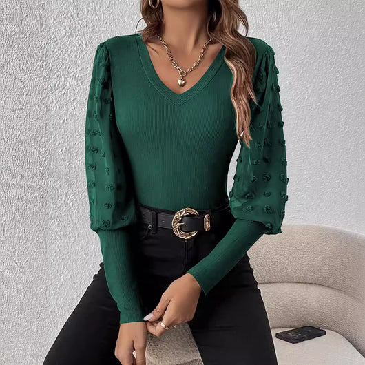 Blusa Moldeadora de Color Liso para Mujer