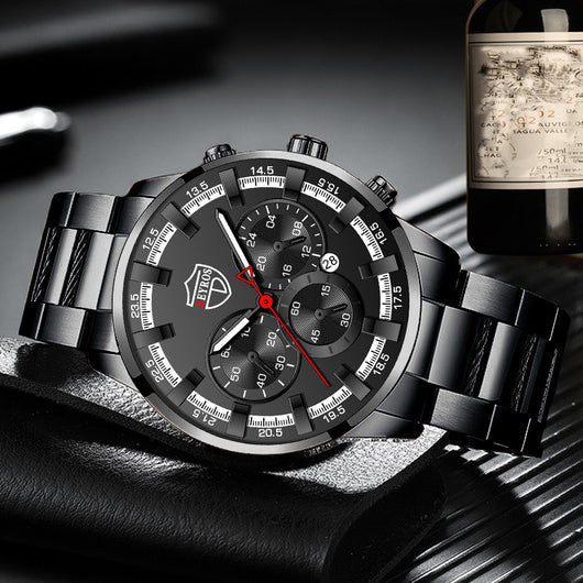 Reloj de Cuarzo Luminoso para Hombre - Elegancia Empresarial - Image 29