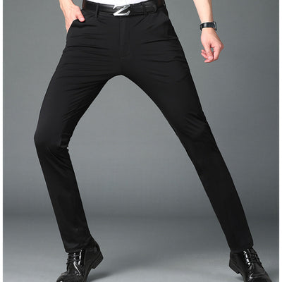 Pantalones Casuales de Seda de Hielo para Hombre - Comodidad de Verano - Image 12