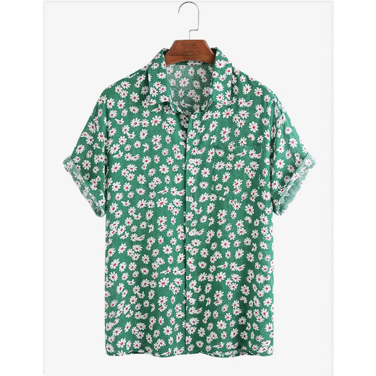 Camisa Cardigan Hawaiana de Algodón y Lino para Hombre - Image 4