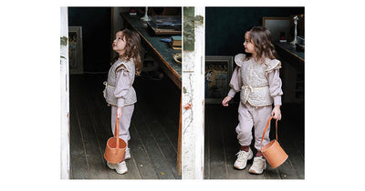Pantalones de Buzo Niña con Moño Dulce - Image 6