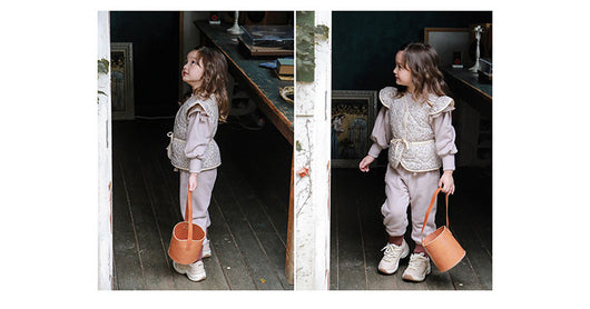 Pantalones de Buzo Niña con Moño Dulce - Image 6