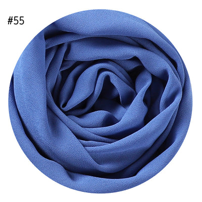 Pañuelo de Gasa Perlada en Colores Sólidos - Cobertura Elegante Monocromática - Image 58