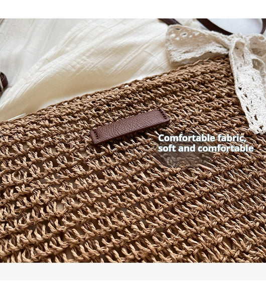 Bolsa Mensajera Tejida Calada para Mujer - Multiusos - Image 12