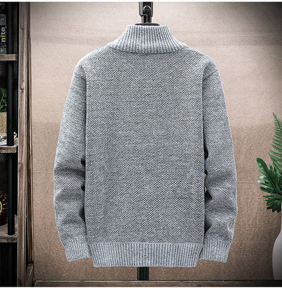 Suéter Casual con Cuello Tipo Abrigo - Tejido Elegante y Versátil - Image 8