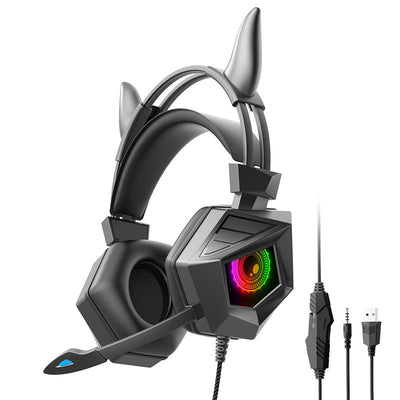 Auriculares Gaming con Cable y Luz Nocturna para PC - Image 10