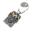 Mens Alloy Poker Clown Pendant Necklace Vintage With twist chain