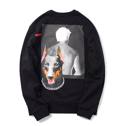 Playera Personalizada Doberman Manga Larga Holgada