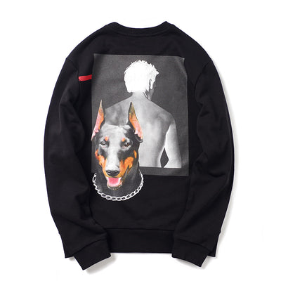 Playera Personalizada Doberman Manga Larga Holgada