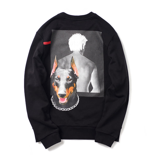 Playera Personalizada Doberman Manga Larga Holgada