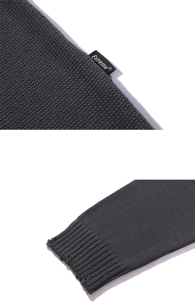 Suéter Holgado Unisex con Letras en Relieve Jacquard - Image 14