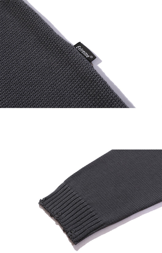 Suéter Holgado Unisex con Letras en Relieve Jacquard - Image 14