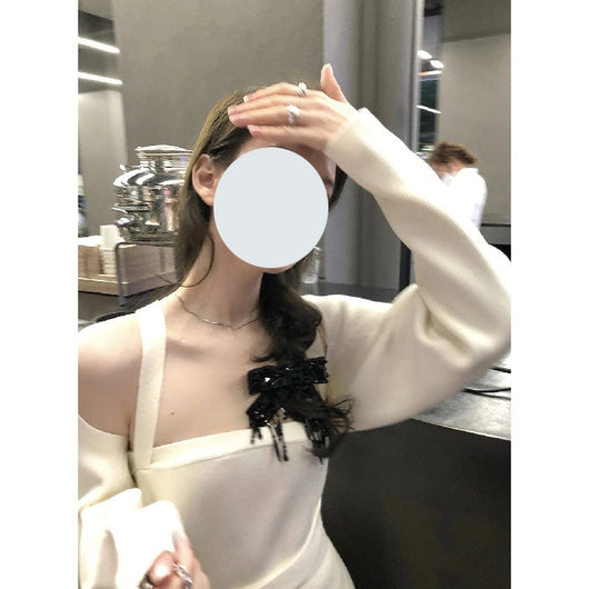 Vestido Tejido Slim Dos Piezas con Realce de Caderas - Image 2