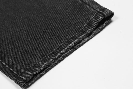 Jeans Rectos Sueltos Casual con Costuras Desgastadas - Image 8