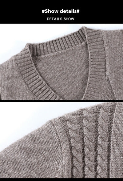 Suéter Casual para Hombre con Cuello Tipo Polo - Pullover de Punto - Image 37
