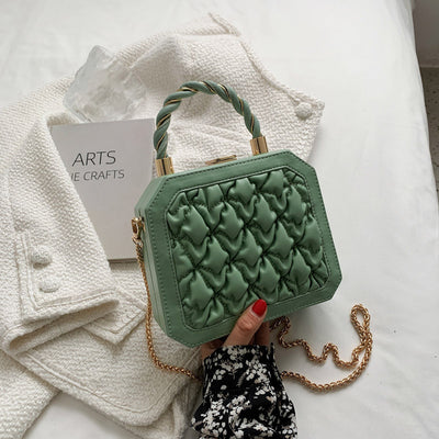 Bolso Cuadrado Pequeño PU Estilo Coreano con Cadena Elegante - Image 9