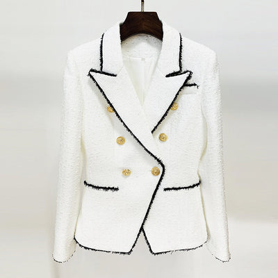 Saco Ejecutivo de Lana con Flecos - Corte Slim Doble Botonadura - Image 7