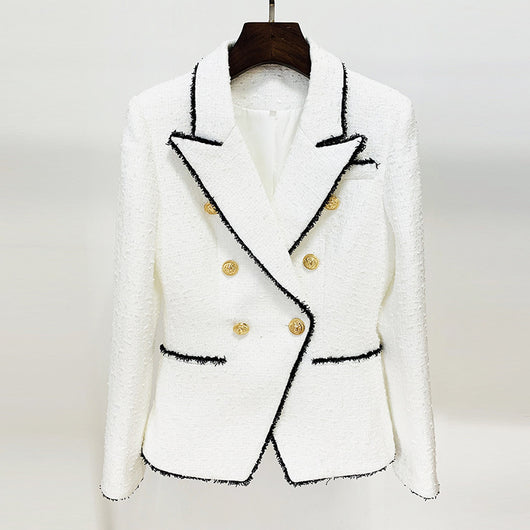 Saco Ejecutivo de Lana con Flecos - Corte Slim Doble Botonadura - Image 7