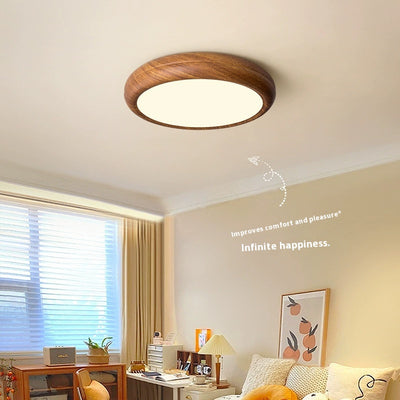 Lámpara de Techo Dormitorio Diseño Moderno Tonos Nogal - Image 4