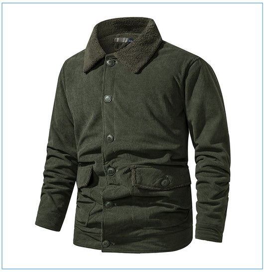 Chaqueta de Cachemira Gruesa para Hombre - Corte Holgado y Casual - Image 28