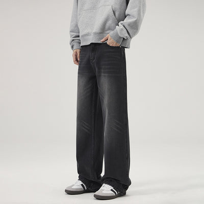 Jeans Vintage Holgados con Micro Acampanada para Hombre