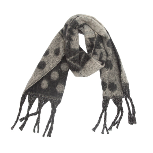 Bufanda Gruesa Jacquard con Lunares y Borlas - Image 9