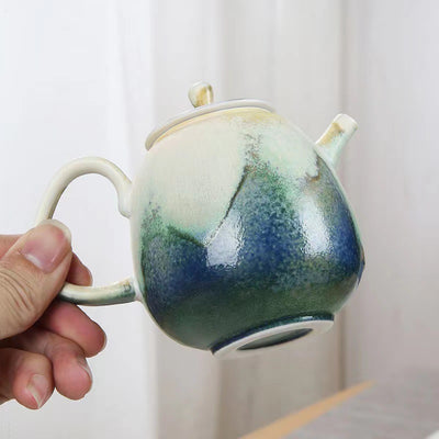 Tetera Artesanal Cerámica Retro Japonesa con Juego de Té - Image 16