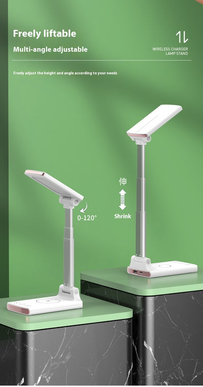 Lámpara LED de Escritorio 3 en 1 con Cargador Inalámbrico y Luz Nocturna - Image 8
