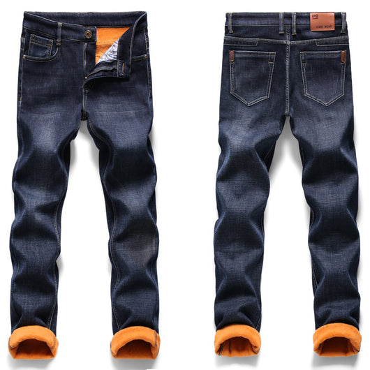 Jeans Slim Plus Elásticos con Forro Polar para Hombre - Image 5