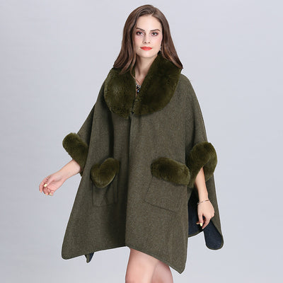 Cardigan de Lana con Cuello de Piel y Bolsillos - Image 5