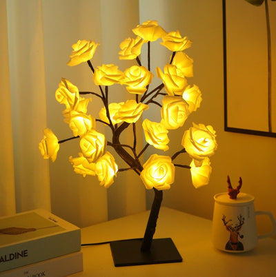 Lámpara Decorativa Árbol de Rosas para Dormitorio - Image 15