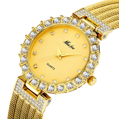 Reloj de Pulsera Mujer Resistente al Agua con Banda de Cobre - Image 3