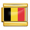 Dorado Background World Flag Photo Epoxy Italian Module Bracelet ICY0001BE Belgium