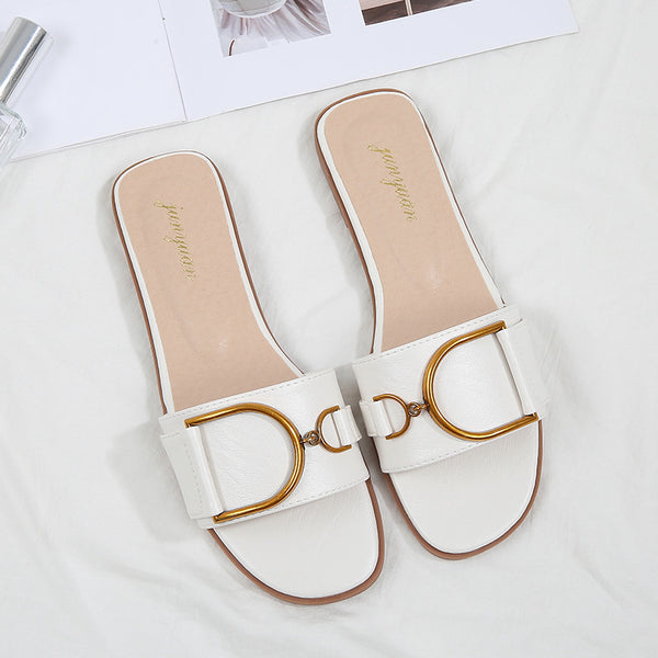 Sandalias Planas de Playa para Mujer - Chanclas de Moda Estilo Net